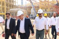 بازدید نمایندگان صندوق توسعه ملی و بانک صادرات از پروژه پتروشیمی سیراف انرژی