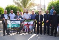 حضور کارکنان سازمان منطقه ویژه اقتصادی پتروشیمی در راهپیمایی ۱۳ آبان