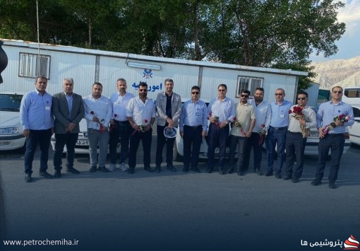 تقدیر از همکاران واحد نقلیه به مناسبت روز ملی حمل‌ونقل پتروشیمی جم‌پیلن