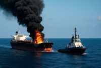 محموله گازوئیل روسیه در آبهای «سنگال» هوا شد!