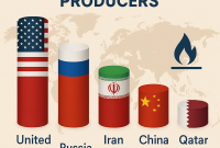 بزرگترین تولیدکنندگان گاز طبیعی