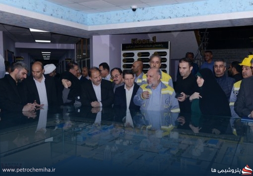 گزارش تصویری بازدید مدیرعامل شرکت ملی صنایع پتروشیمی از پتروشیمی اروند