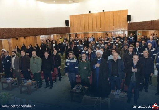 مراسم سالگرد شهادت سردار سلیمانی و بزرگداشت شهید گمنام در پتروشیمی تبریز