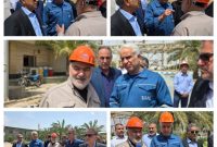 بازدید استاندار خوزستان از شرکت فجر انرژی و بررسی روند بازسازی