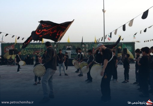 برپایی ایستگاه صلواتی شرکت جم صنعت‌کاران در عسلویه به مناسبت تاسوعا و عاشورای حسینی