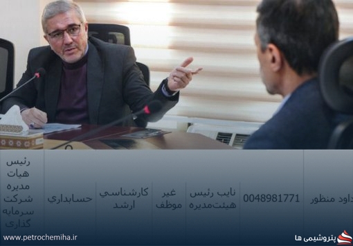 «داود منظور» نایب‌رئیس هیئت‌مدیره شرکت تأمین سرمایه لوتوس پارسیان شد