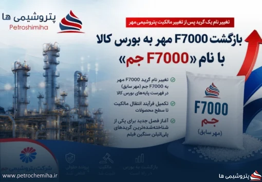 پس از پایان پرونده حقوقی؛ نخستین گرید پتروشیمی مهر با نام جم در بورس کالا ثبت شد