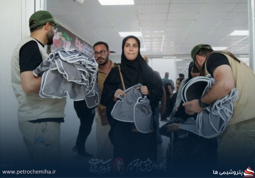 خدمت‌رسانی موکب حضرت سیدالشهدا(ع) پتروشیمی پردیس به زائران اربعین در مرز شلمچه