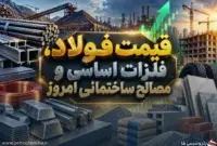 قیمت روز فولاد، سنگ‌آهن، سیمان و مصالح ساختمانی امروز سه‌شنبه ۱۷ شهریور ۱۴۰۵
