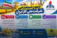 آزمون استخدامی شرکت ملی گاز؛ چه رشته‌هایی می‌توانند ثبت‌نام کنند؟