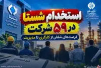 فرصت‌های استخدامی شستا در نفت، گاز و پتروشیمی؛ ۳۴ موقعیت شغلی جدید در ۵۹ شرکت