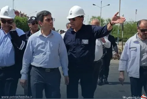 بازدید مدیرعامل تاپیکو از پتروشیمی فارابی؛ بررسی تولید و برنامه‌های توسعه‌ای